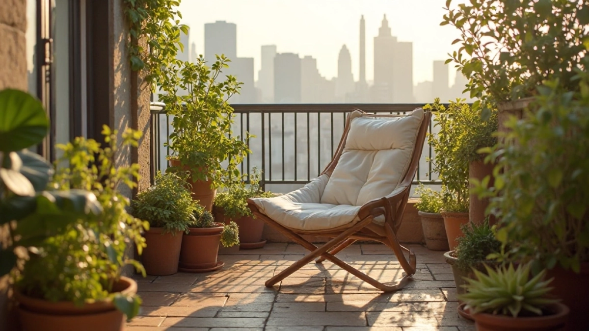 fotel na mały balkon