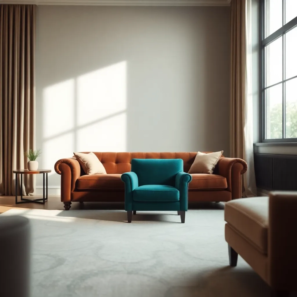 Jaki kolor fotela do brązowej kanapy