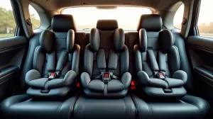 3 foteliki z tyłu jakie auto