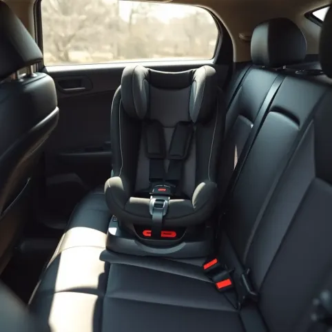 Czy dziecko może siedziec w foteliku na środku