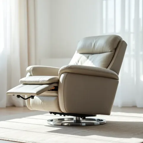 fotel rozkładany z podnóżkiem