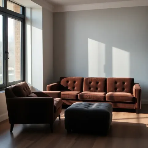 Jaki fotel do brązowej kanapy