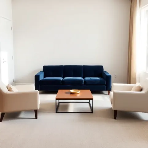 Jaki kolor fotela do granatowej kanapy