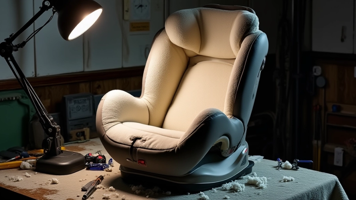 Wymiana styropianu w foteliku